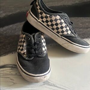Vans Kids Black and White Checkered Shoes